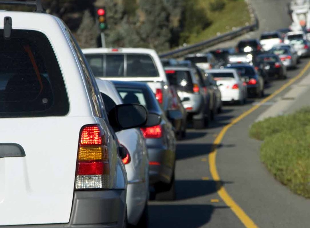 cars in traffic